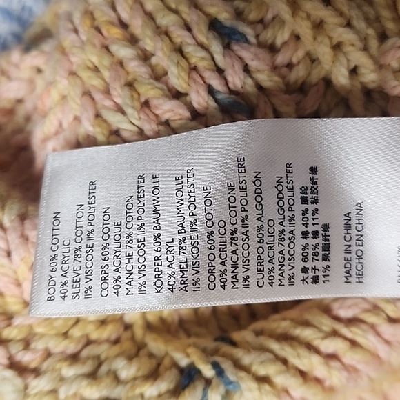 🍁NWT! Free People Honeycomb Combo Sweater Size Large Perfect for Fall! - Picture 6 of 6